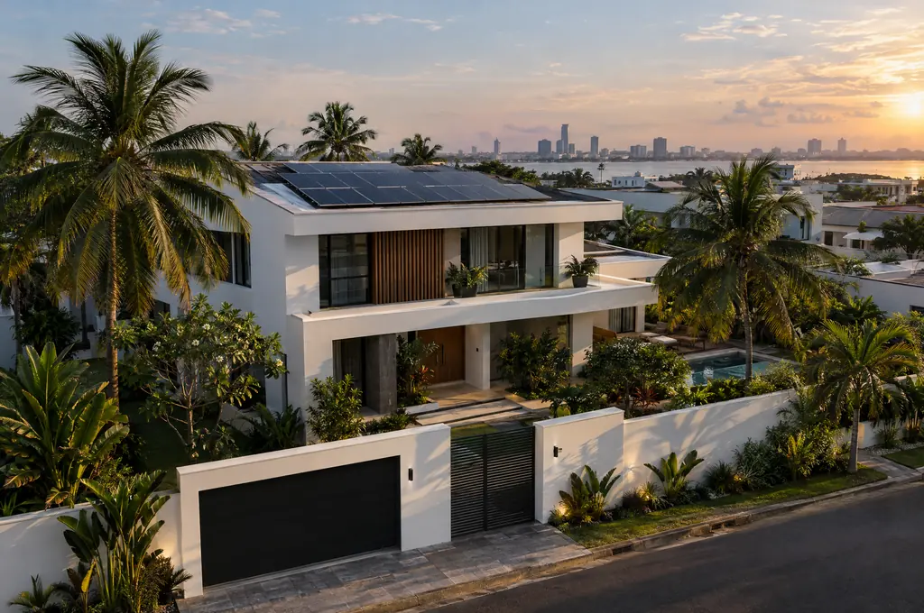 Maison équipée en solaire